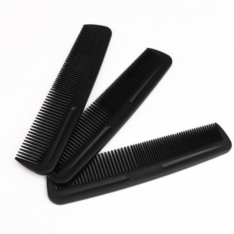 Cubaco 5 inch Hair Comb Pocket Size Mini Bulk Combs Perfect for Travelling, 20 Pack Black Combs for Unisex, Salon Barber Comb for All Hair Types - Image 5